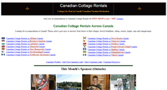 Desktop Screenshot of canadian-cottage-rentals.com