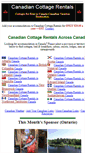 Mobile Screenshot of canadian-cottage-rentals.com