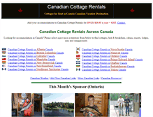 Tablet Screenshot of canadian-cottage-rentals.com